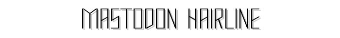 Mastodon Hairline font